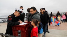 Samsun'da TCG Fatih Fırkateyni ve TCSG-87 Gemisi ziyarete açıldı
