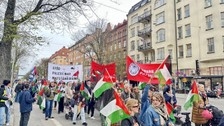 İsveç'te 1 Mayıs gösterisinde Gazze saldırıları protesto edildi