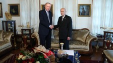 Cumhurbaşkanı Erdoğan, Bahçeli ile görüştü