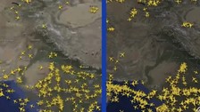 Hindistan ile Pakistan hava sahasında sivil uçuş trafiğinde düşüş