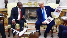 Trump'ın Güney Afrika liderini soykırımla suçlayıp gösterdiği görsellerin Kongo’da çekildiği ortaya çıktı