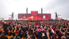 Galatasaray taraftarı Yenikapı'da