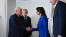 DEM-MHP görüşmesi sona erdi: Bahçeli heyeti kapıda karşıladı