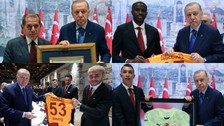 Cumhurbaşkanı Erdoğan Galatasaray'ı kabul etti! Osimhen, Barış Alper Yılmaz, Muslera... Formalarını hediye ettiler