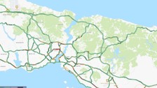 Arefe günü İstanbul'da yollar boş kaldı