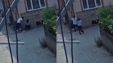 Tartıştığı kadını yol ortasında sürükledi, herkes camdan izledi
