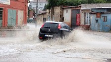 Edirne'de haziran ayında sağanak: Yollar göle döndü