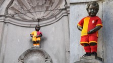 Manneken Pis heykeli, Galatasaray formasını giydi
