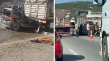 Mersin'de katliam gibi kaza! TIR'a arkadan çarpan araçtaki 5 kişi hayatını kaybetti