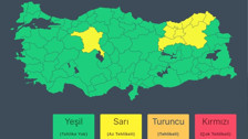 İçişleri Bakanlığı'ndan 9 şehir için sarı kodlu uyarı