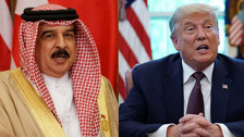 Trump, Bahreyn Krali Al Halife ile Beyaz Saray'da bir araya geldi