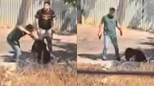 Ümraniye'de sokak ortasında kafasına silah dayadığı kadını darp etti
