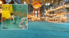 İstanbul'da bir şahsın Ayasofya Camii'ni yakmaya çalıştığı görüntüler şoke etti