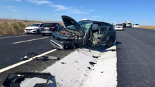 Tekirdağ'da 3 aracın karıştığı kaza; 6 yaralı