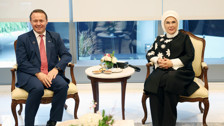 Emine Erdoğan, Kosova Cumhurbaşkanı'nın eşi Sadriu ile görüştü