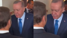 Erdoğan’dan Macron’a esprili sözler: İyiymiş, iyi olduğu zamanlar da oluyor demek ki