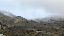 Denizli Bozdağ’da mevsimin ilk karı düştü