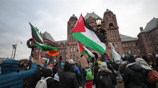 İsrail’e silah satışına tepki büyüyor: Kanada’da Filistin için protesto