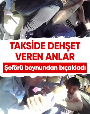 Gaziantep'te taksiciye bıçaklı saldırı