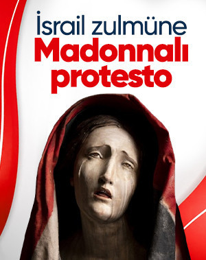 Napoli’de Madonna heykeli Filistinli kadına dönüştürüldü