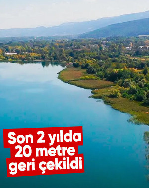 Sapanca Gölü son 2 yılda 20 metre çekildi