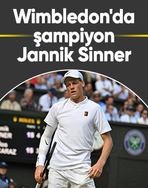 Wimbledon'da tek erkekler şampiyonu Jannik Sinner!
