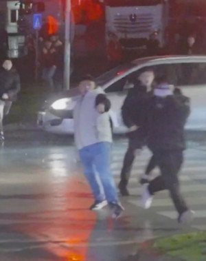 Trabzonspor’un takım otobüsüne saldırı anları kamerada