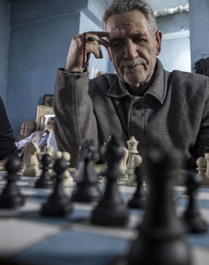 Erzurum’da satrançlı kahvehane geleneği