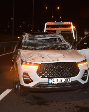 Kuzey Marmara Otoyolu'nda trafik kazası: 2 yaralı