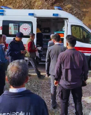 Konya'da öğrenci servisi, uçuruma yuvarlandı; 14 yaralı - Resim : 1