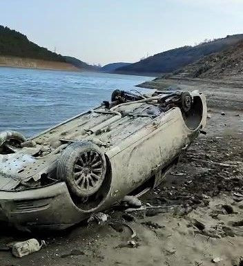 Alibeyköy Barajı'nda sular çekildi ortaya çıkan manzara şaşkına çevirdi - Resim: 3