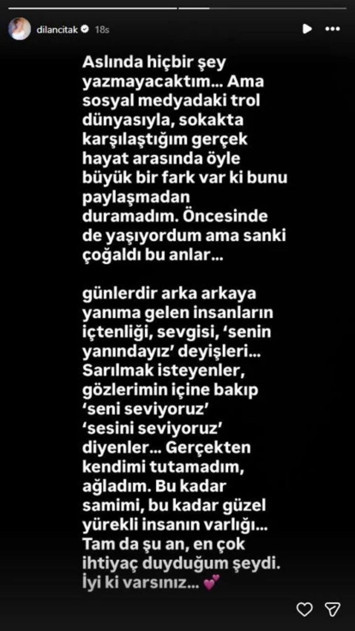 Polislerin üzerine araç sürdüğü için gözaltına alınan Dilan Çıtak'tan açıklama - Resim : 1