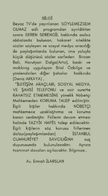 Seren Serengil hakkında "halvette altına kaçırıyordu" diyen Deniz Akkaya mahkemelik oldu - Resim: 9