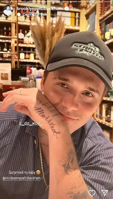 Brooklyn Beckham, yeniden eşi Nicola Peltz'in dövmesini yaptırarak gündem oldu - Resim: 7
