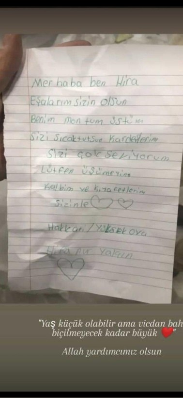 Çocukların gönderdikleri yardımların üzerine yazdıkları notlar hepimizin gözlerini doldurdu - Resim: 40