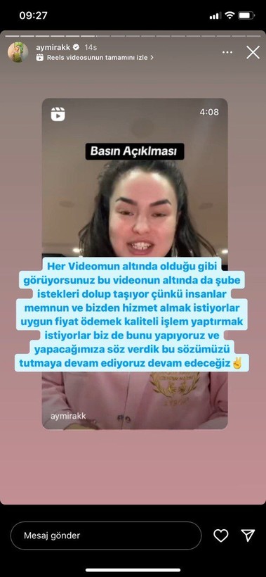 Güzellik merkezleri bulunan Aymira Koçaklı MASAK'a çağrıda bulundu! "Beni inceleyin ne kadar temiz iş yaptığımı görün" - Resim: 13