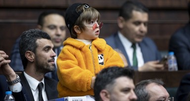 Kenan Sofuoğlu ile oğlu Zayn Cumhurbaşkanı Erdoğan'ı takip etti