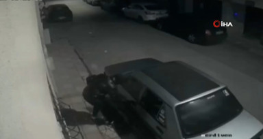 Oto faresi güvenlik kameralarına yakalandı