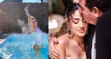 İbrahim Tatlıses'in kızı Dilan Çıtak'tan kış günü havuz pozundan sonra bir yeni paylaşım daha! Görenler "Eteğin nerede?" dedi
