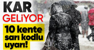 Kar yağışı yurt genelinde etkili olurken Meteoroloji 10 kent için uyarı verdi!