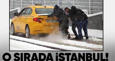 İstanbul'da etkili olan kar yağışı vatandaşlara zor anlar yaşattı!
