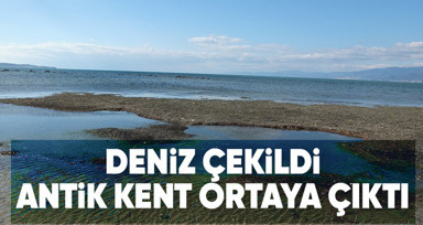 Balıkesir'de deniz çekildi, 2 bin 500 yıllık antik liman ortaya çıktı