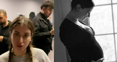 Depremzedelere yardım çağrısına katılan karnı burnunda güzel oyuncu Hazal Kaya ikinci kez anne oldu