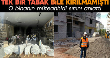 Depremi hasarsız atlatan züccaciye dükkanının müteahhidi Akın Öncül sırrını anlattı