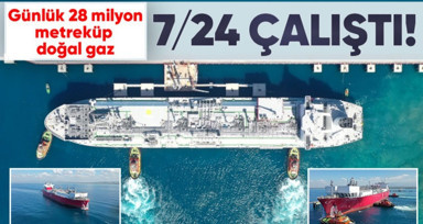 İlk FSRU gemisi Ertuğrul Gazi deprem sonrası gaz talebini karşılamak için tam kapasite çalışıyor!