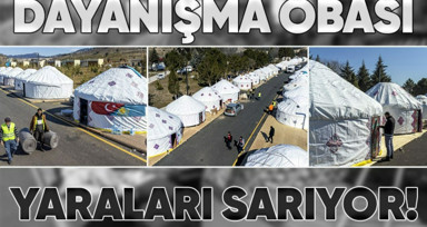 Kahramanmaraş'ta Dünya Etnospor Konfederasyonu tarafından oluşturulan Dayanışma Obası bugünden itibaren kullanıma açılıyor!
