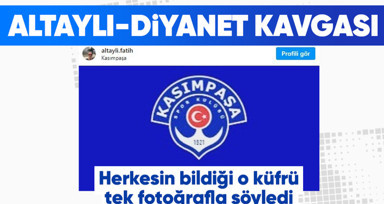 Gazeteci Fatih Altaylı'dan kendisine yapılan suç duyurusunun ardından Diyanet'e 'Kasımpaşa'lı cevap