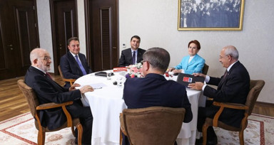 6'lı masa Cumhurbaşkanı adayını belirlemek için yarın tekrardan toplanacak