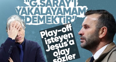 Fenerbahçe Teknik Direktörü Jorge Jesus'a flaş sözler! "Play-off istemek G.Saray'ı yakalayamam..."