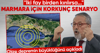 Prof. Dr. Naci Görür'den korkutan Marmara depremi senaryosu! "İki fay birden kırılırsa..." dedi ve o bölgeyi işaret ederek anlattı